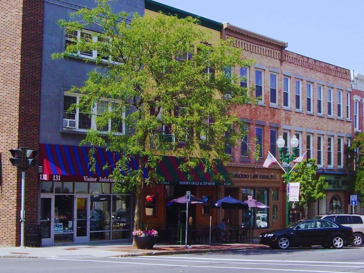 North side of Genesee Street in downtown, Auburn, NY